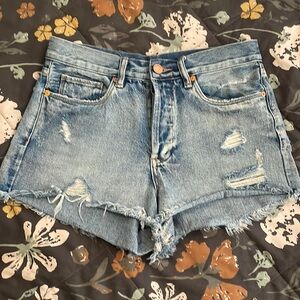 BLANK NYC Distressed Jean Shorts Size 27